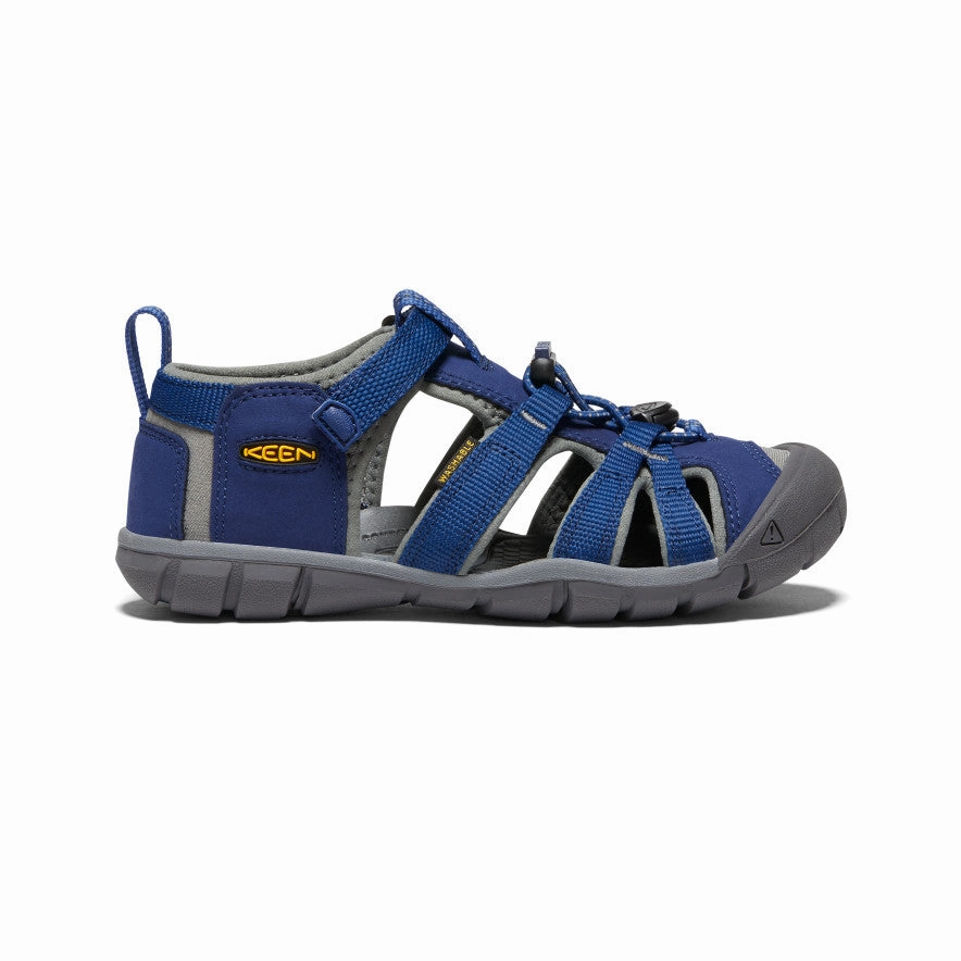 Adjustable Walking Shoes Foam Comfort Big Kids' Seacamp II CNX  |  Blue Depths/Gargoyle