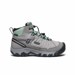Big Kids' Targhee IV Waterproof Hiking Boot  |  Alloy/Granite Green Work Function