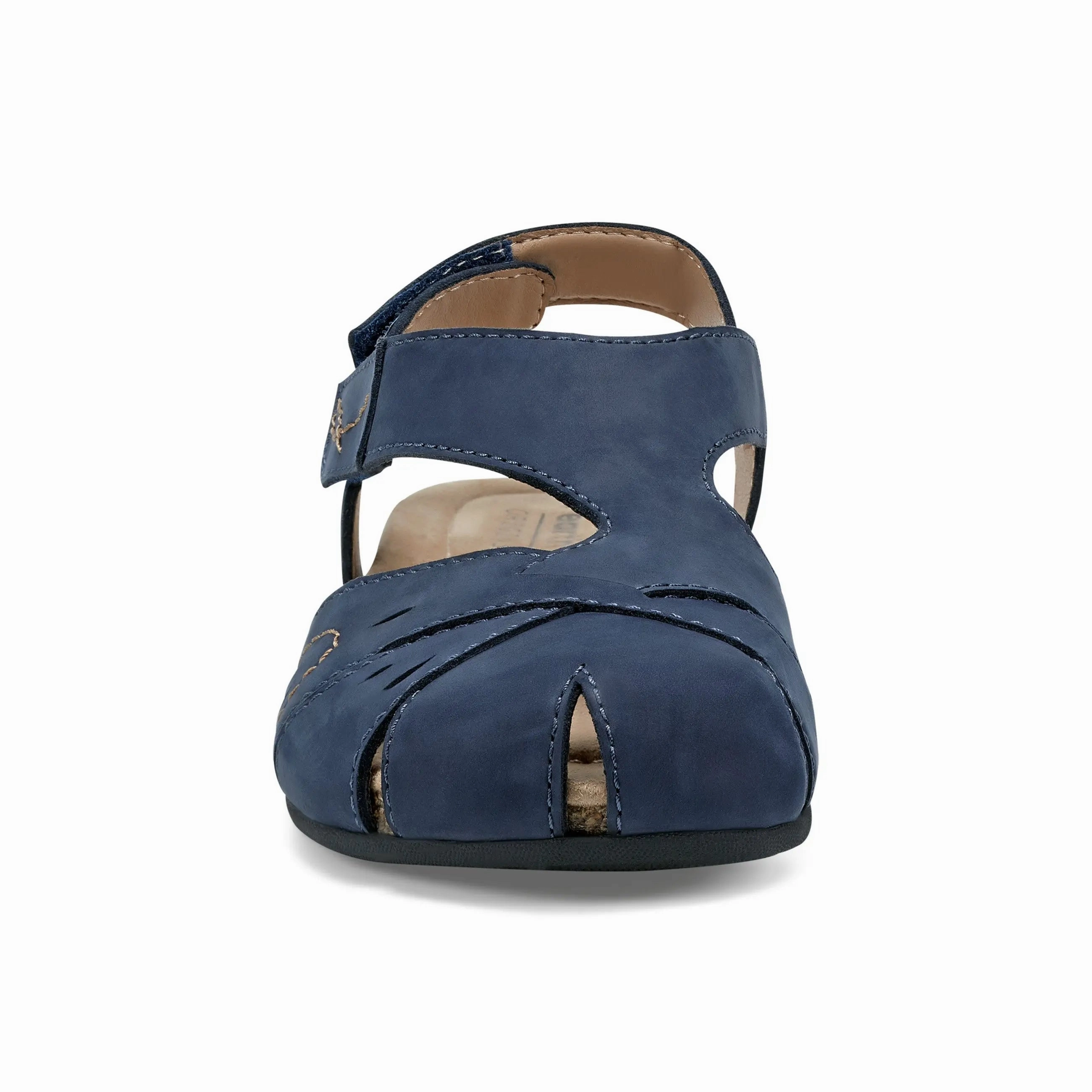 Birdine Casual Round Toe Slip-on Sandals Zip Up Bridge Path