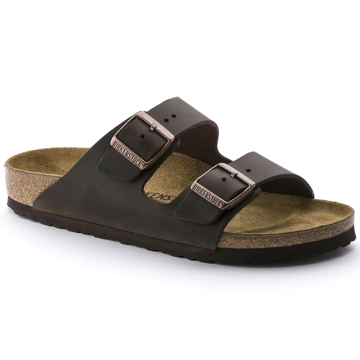 Birkenstock Arizona Habana Oiled Leather Narrow Midfoot Stability Dynamic Response Technology