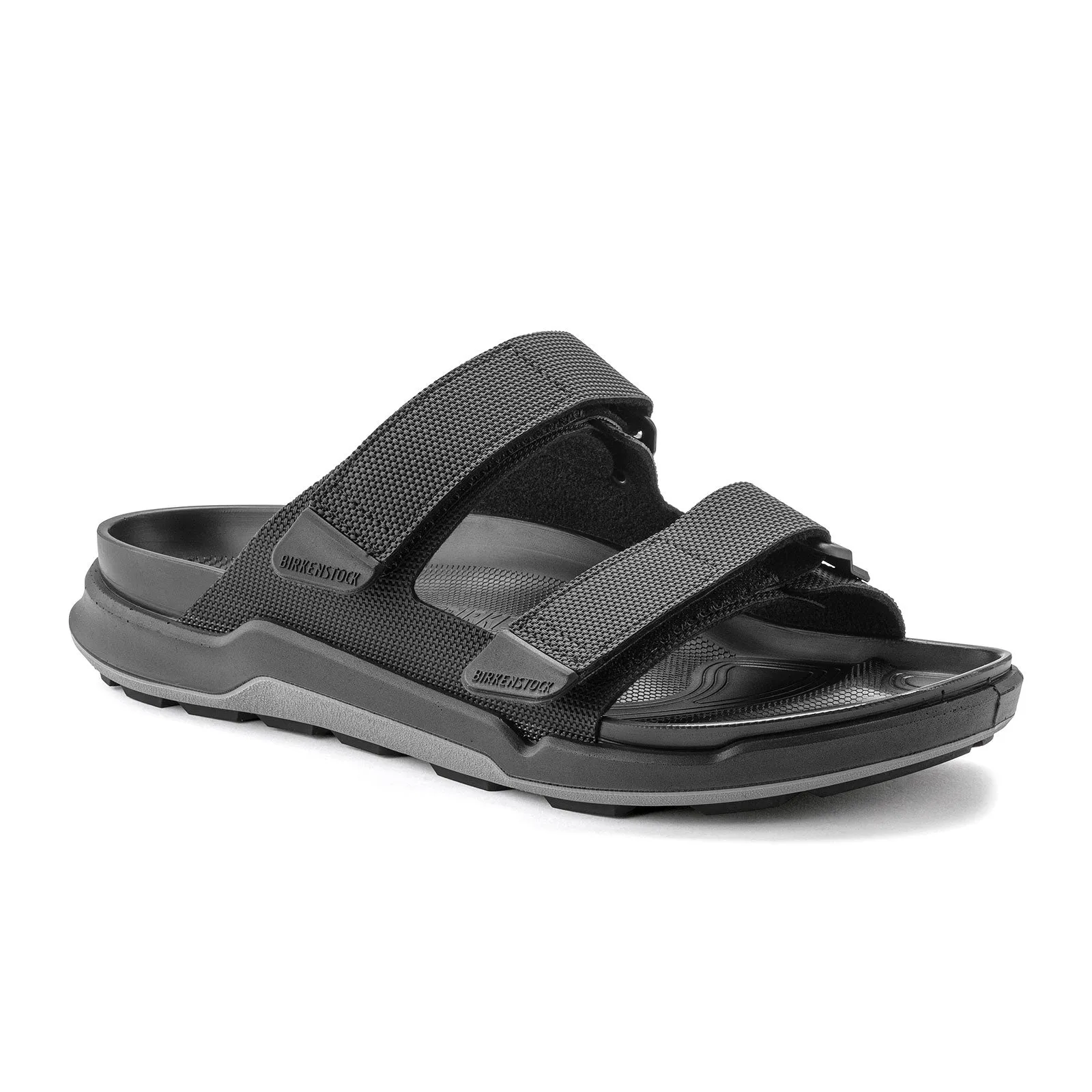 Birkenstock Atacama Slide Sandal (Men) - Black Futura Patent Finish Comfy Footing