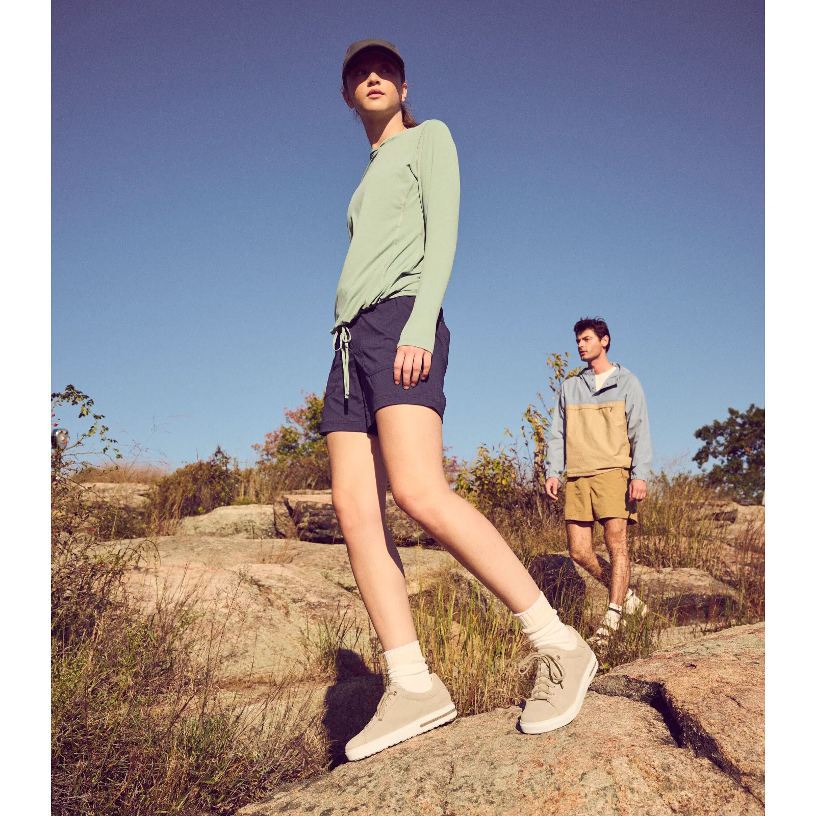 Birkenstock Bend Narrow Sneaker (Women) - Sandcastle Suede Corporate Casual Lead Shade