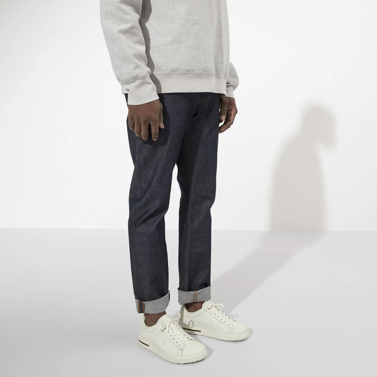 Birkenstock Bend Narrow Sneaker (Women) - White Leather Comfortable Standing