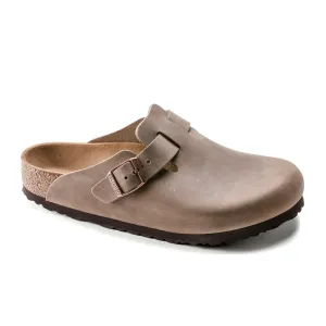 Photo Ready Aniline Finish Birkenstock Boston Clog (Unisex) - Tobacco Oiled Leather