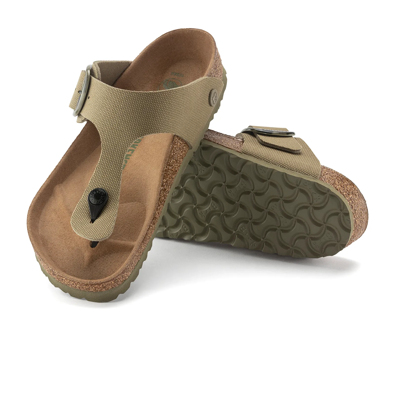 Urban Mode Birkenstock Gizeh Big Buckle Vegan Sandal (Women) - Faded Khaki Canvas