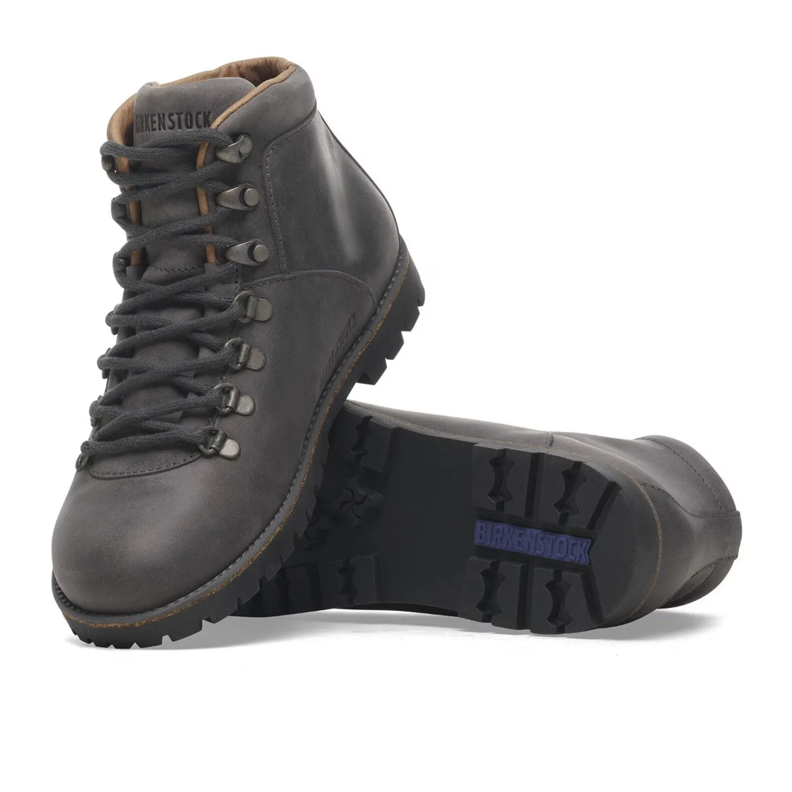 Birkenstock Jackson Ankle Boot (Women) - Graphite Oiled Suede Special Wear understated look