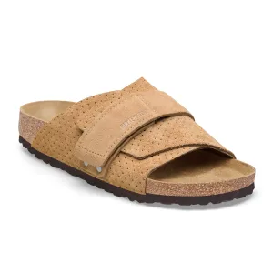 Chisel Tip Long Routine Birkenstock Kyoto Narrow Slide Sandal (Women) - Dotted New Beige Suede