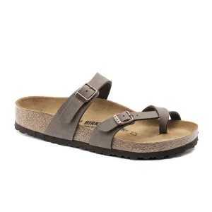 Birkenstock Mayari Sandal (Women) - Mocha Birkibuc Success Shade Standing Hours