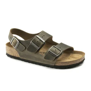 Elite Look Birkenstock Milano Backstrap Sandal (Men) - Faded Khaki Oiled Leather