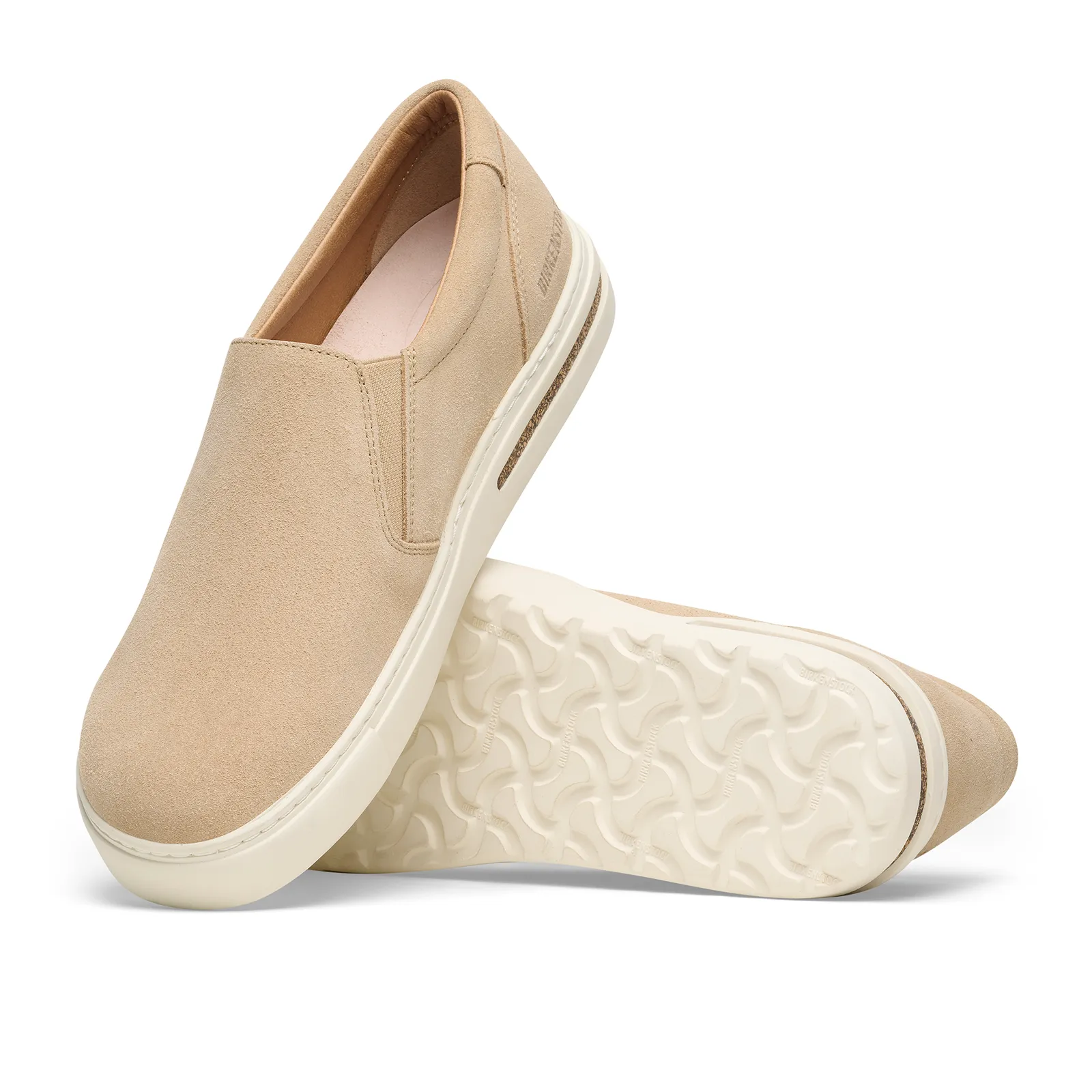 Strong Walk Birkenstock Oswego Narrow Slip On Sneaker (Women) - Sandcastle Suede