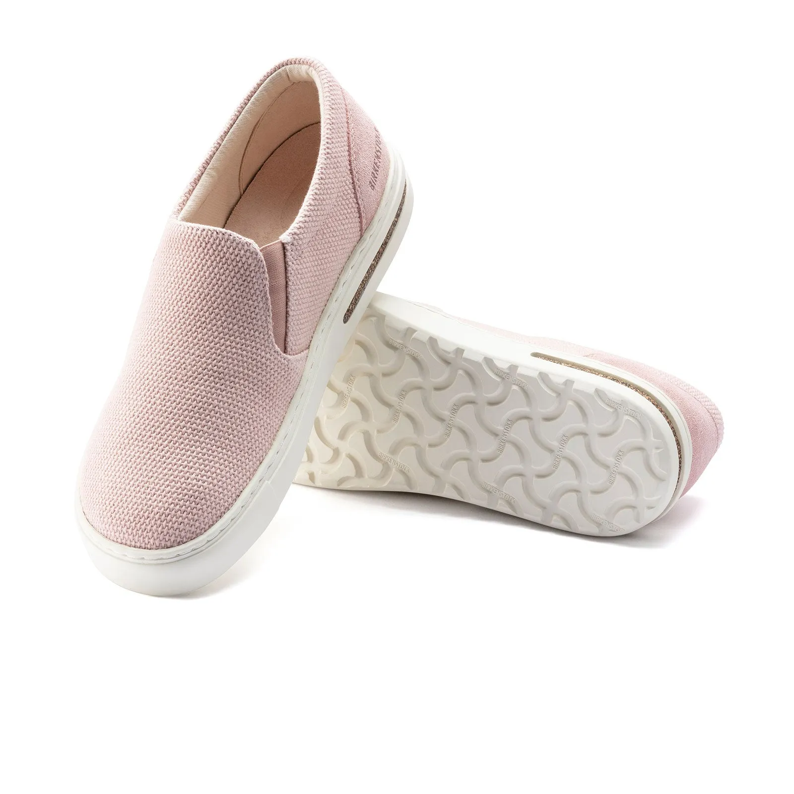 Cross Floor Soundproof Birkenstock Oswego Narrow Slip On Sneaker (Women) - Soft Pink Canvas