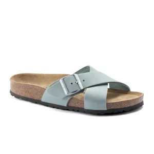 Birkenstock Siena Soft Footbed Narrow Slide Sandal (Women) - Faded Aqua Nubuck Formal Wear