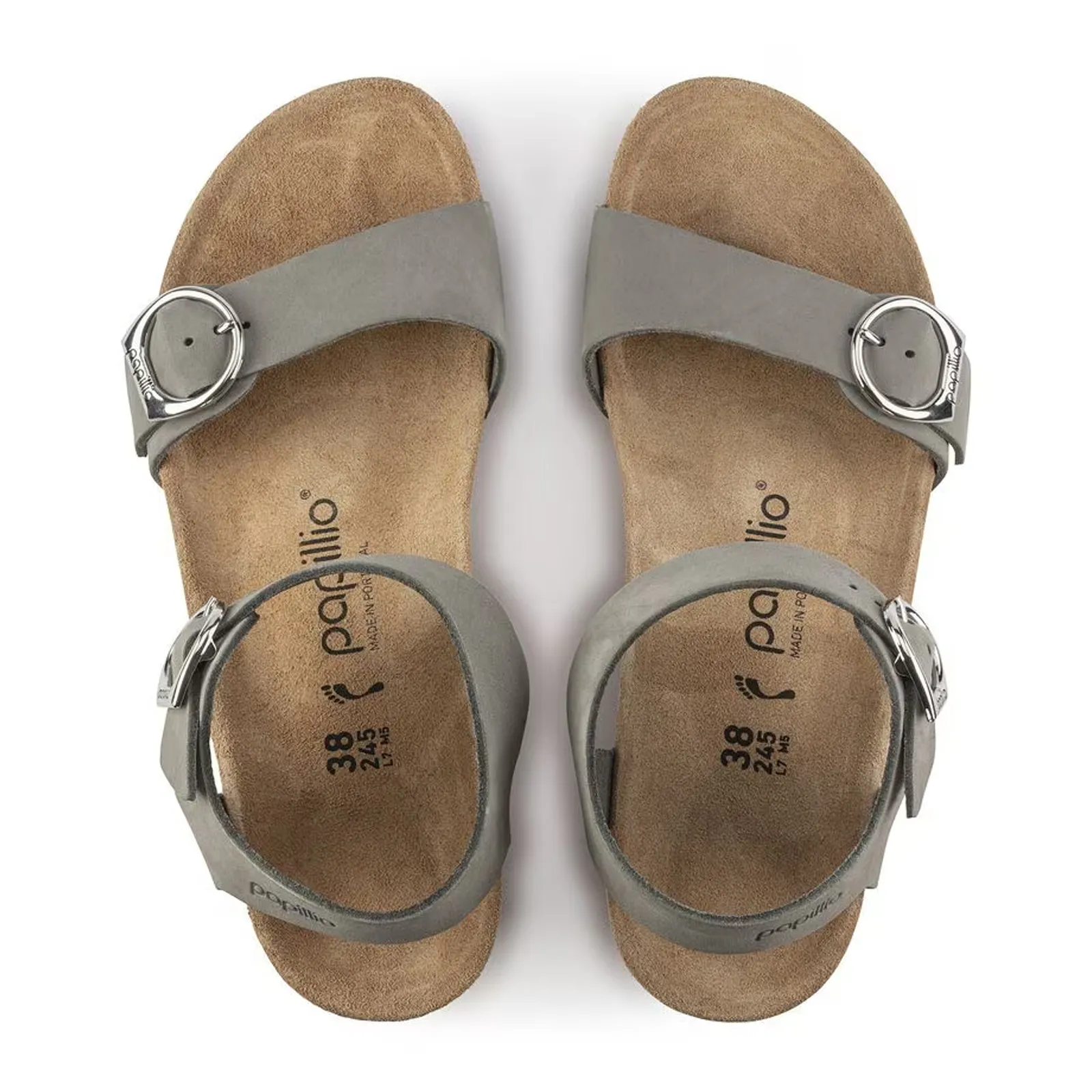 Fast Commute Birkenstock Soley Ring-Buckle Narrow Wedge Sandal (Women) - Dove Gray Nubuck