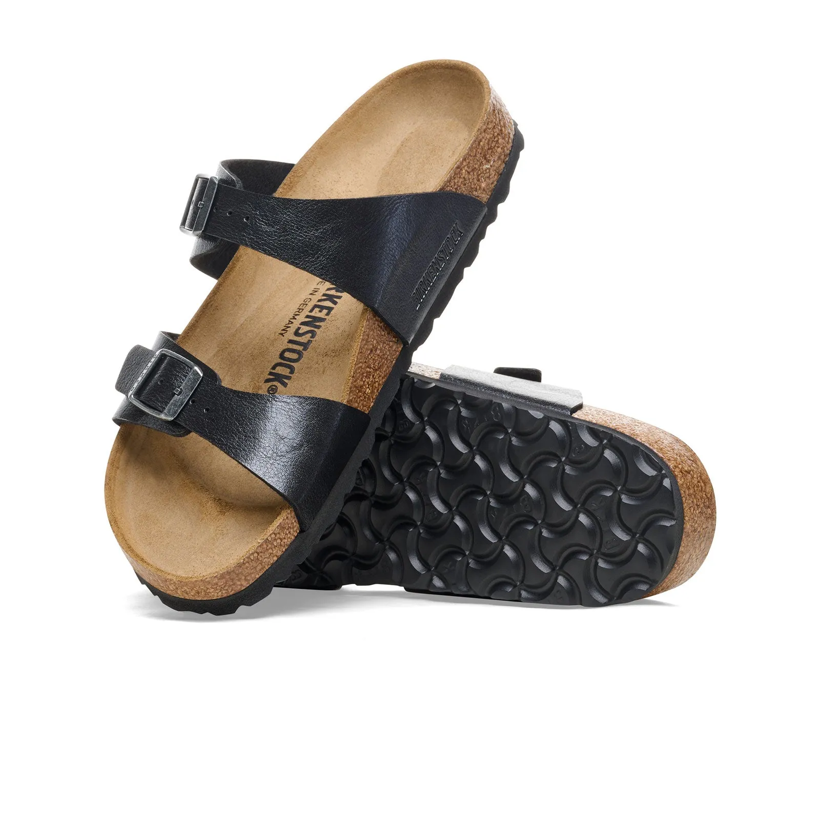 Clean Trim Birkenstock Sydney Slide Sandal (Women) - Graceful Licorice Birko-Flor