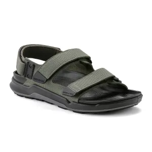 Street Cool Stacked Heel Birkenstock Tatacoa CE Backstrap Sandal (Men) - Khaki Birko-Flor Futura