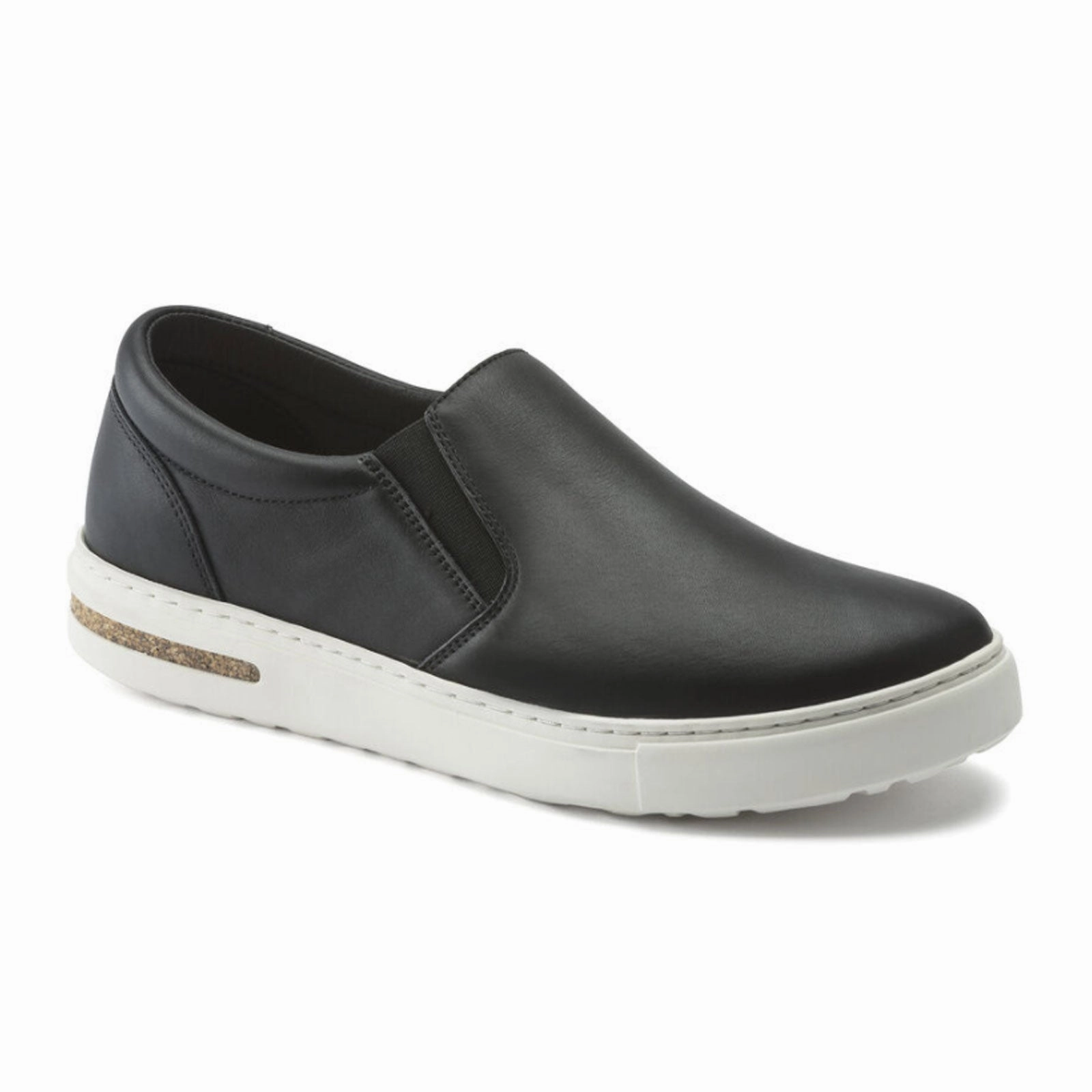 Deep Hue Birkenstock Oswego Slip On Sneaker (Men) - Black Leather