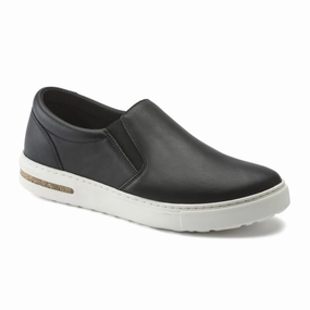 Deep Hue Birkenstock Oswego Slip On Sneaker (Men) - Black Leather
