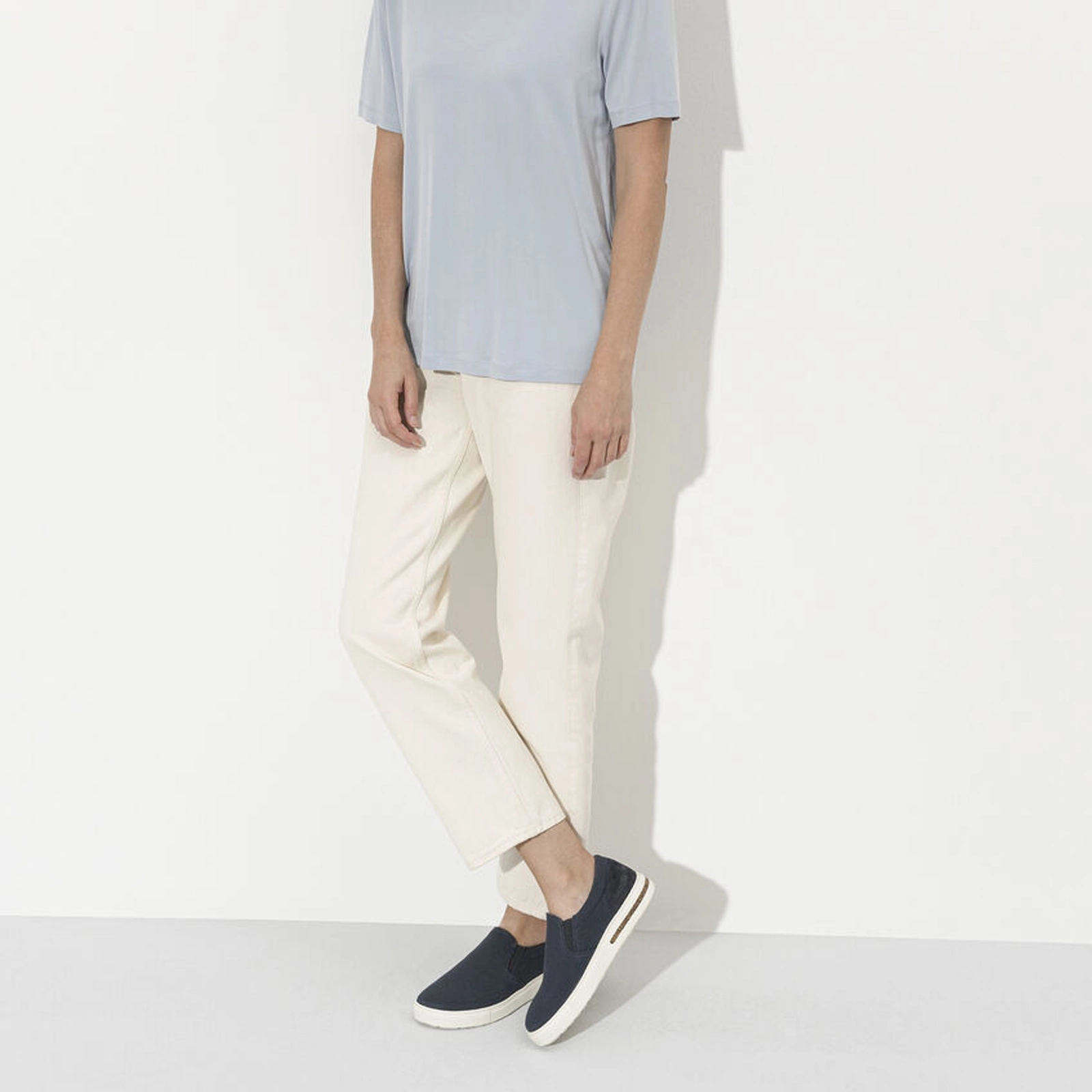 Calm Routine All Week Use Birkenstock Oswego Slip On Sneaker (Women) - Midnight Canvas