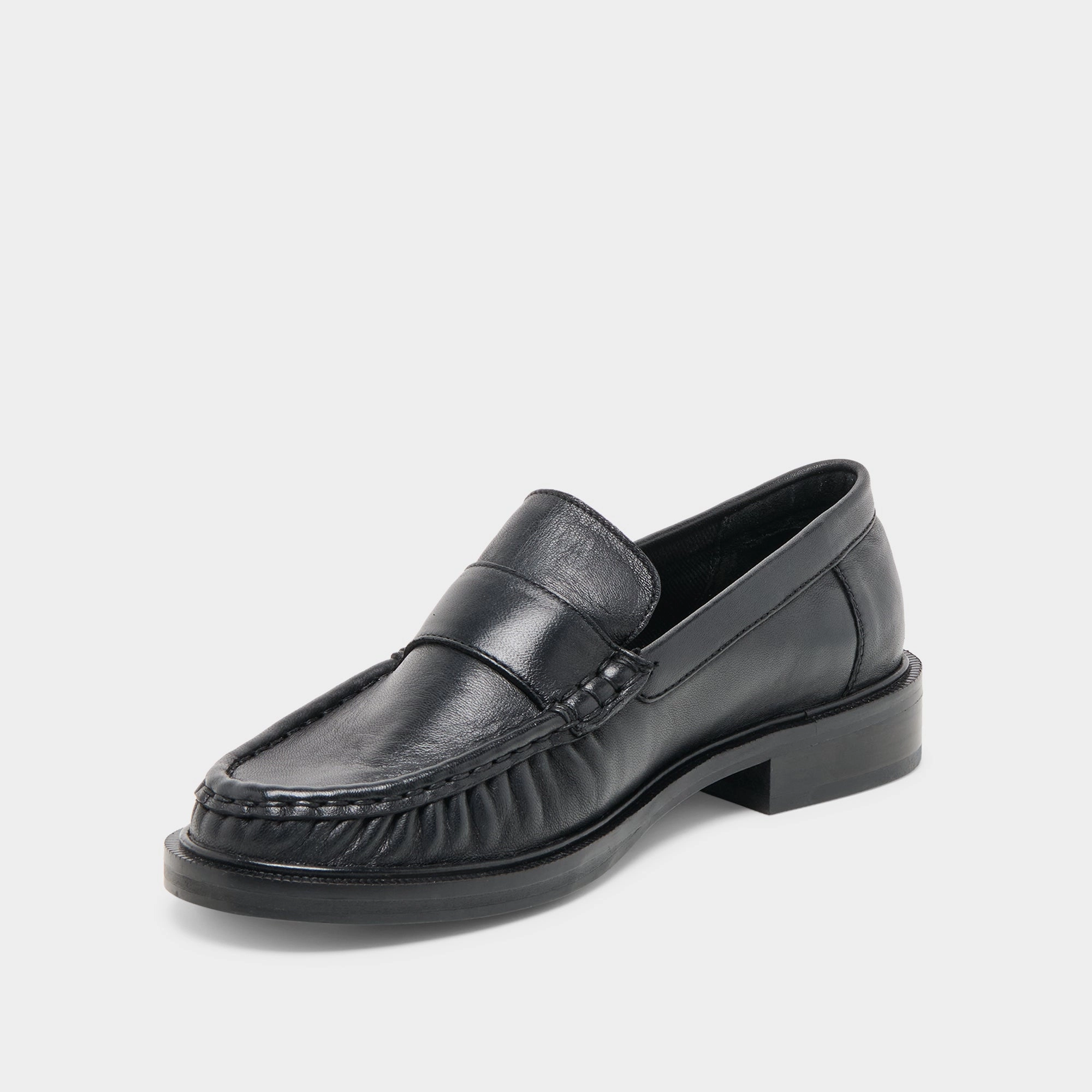 BODI LOAFERS BLACK LEATHER Bold Fashion Rain Guard