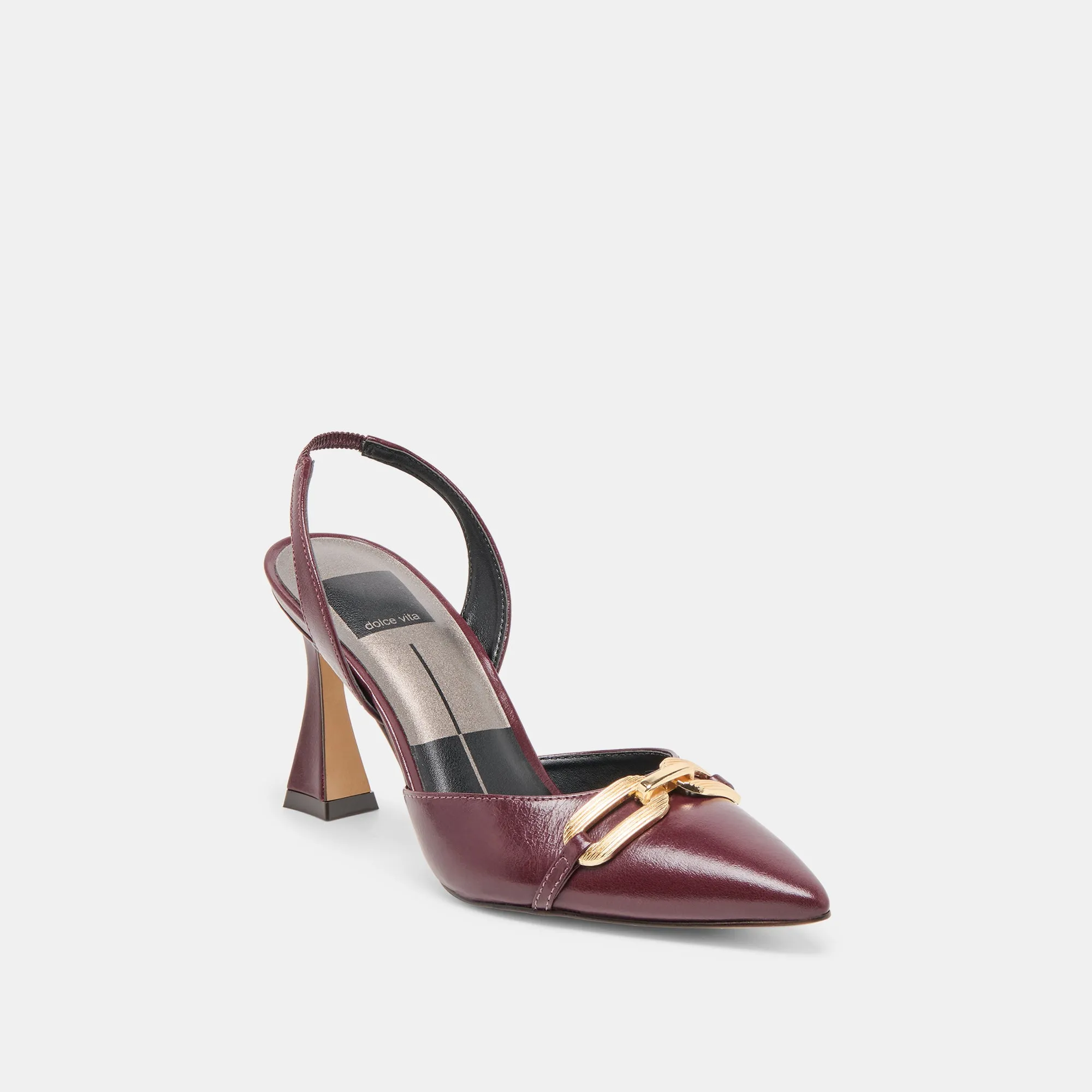 MALIK HEELS CRANBERRY CRINKLE PATENT Chill Walks Rugged Traction