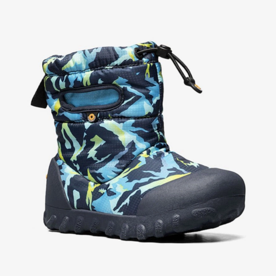 Cushioned Comfort Hydrophobic Lining Bogs Kids' Winter Boots B-MOC SNOW WINTER MOUNTAIN in Navy