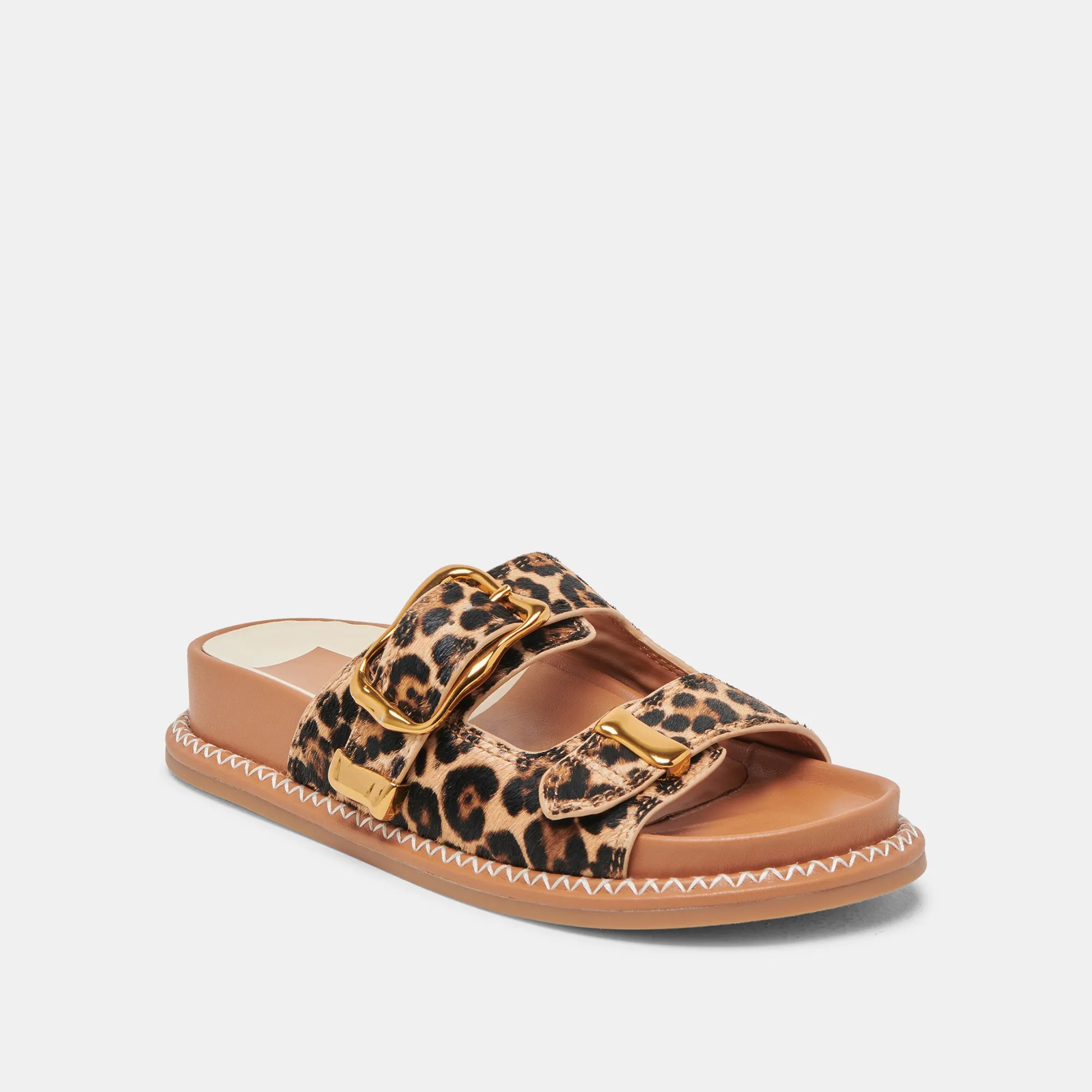 trendy teenagers' looks necessary SEVANA SANDALS DK LEOPARD CALF HAIR
