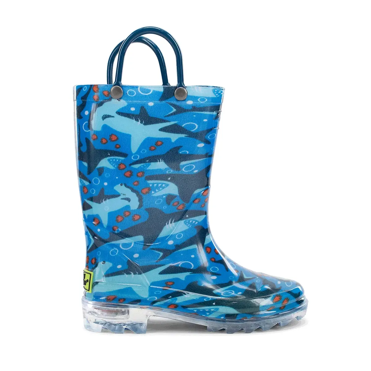 snowboarding Boys' Shark Chase Lighted Rain Boot 2412106