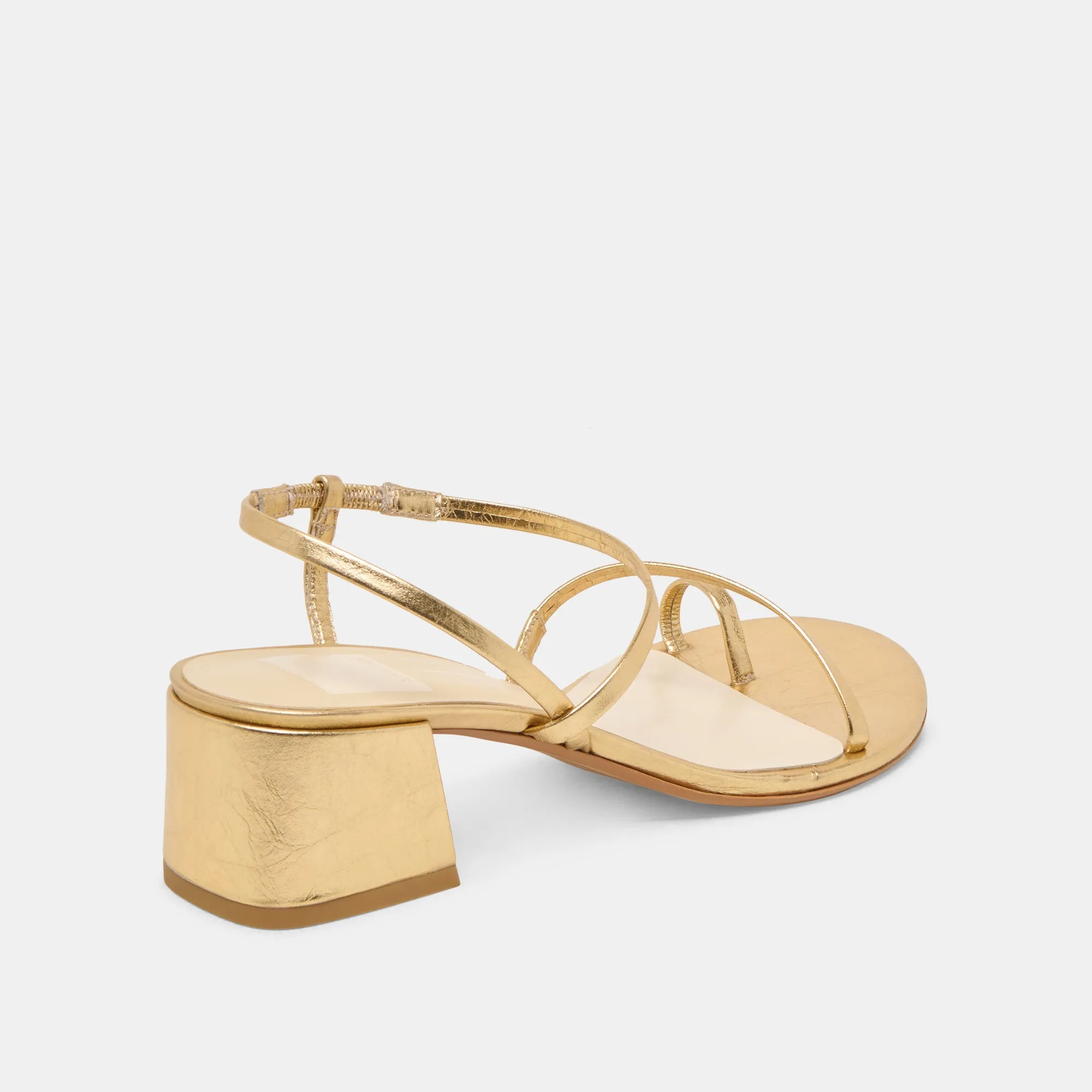 TRINI HEELS GOLD LEATHER Energy return