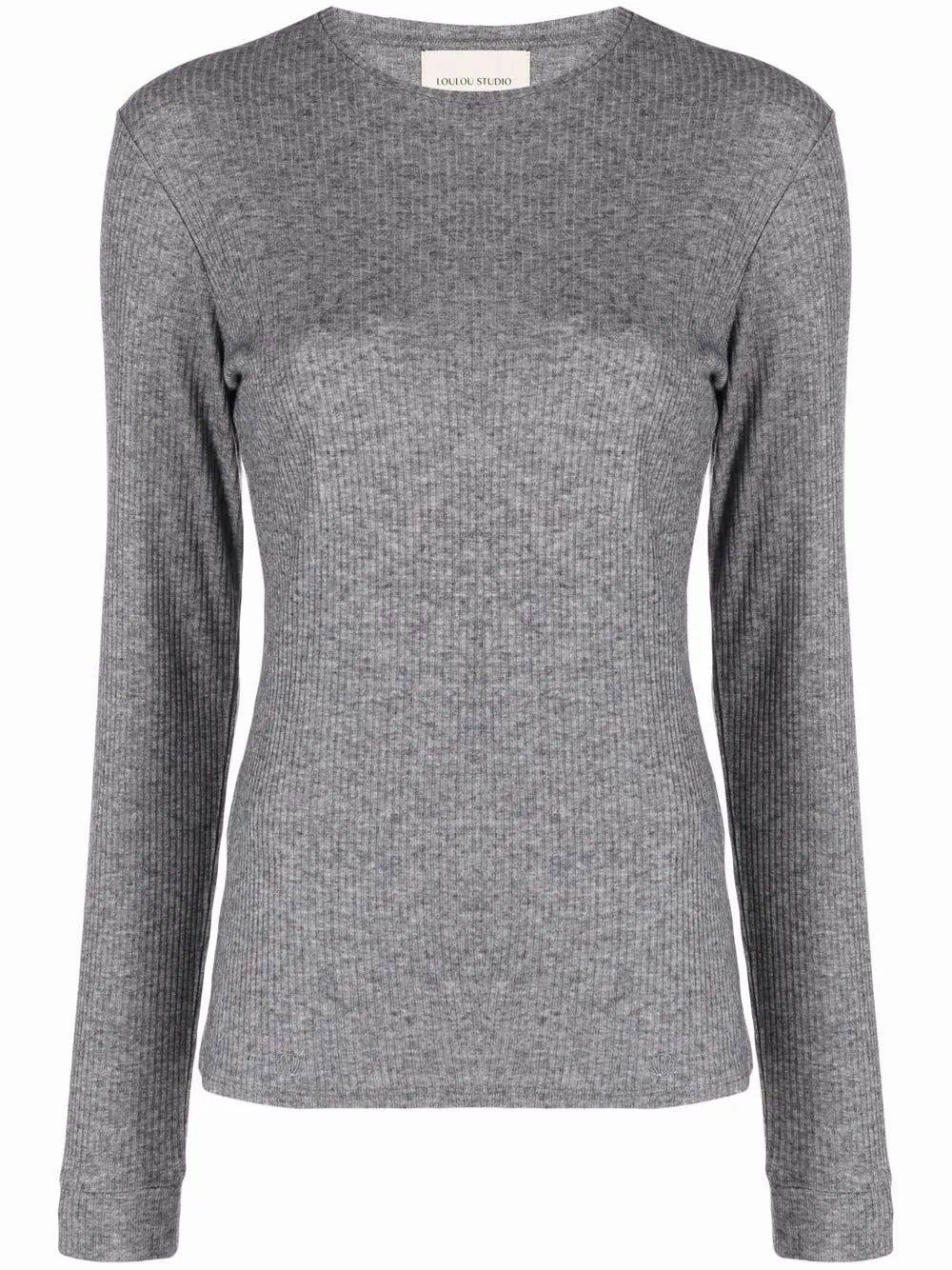 AbrasionResistantEdging Ortigia LDS Ribbed Long Sleeve T-shirt in Grey