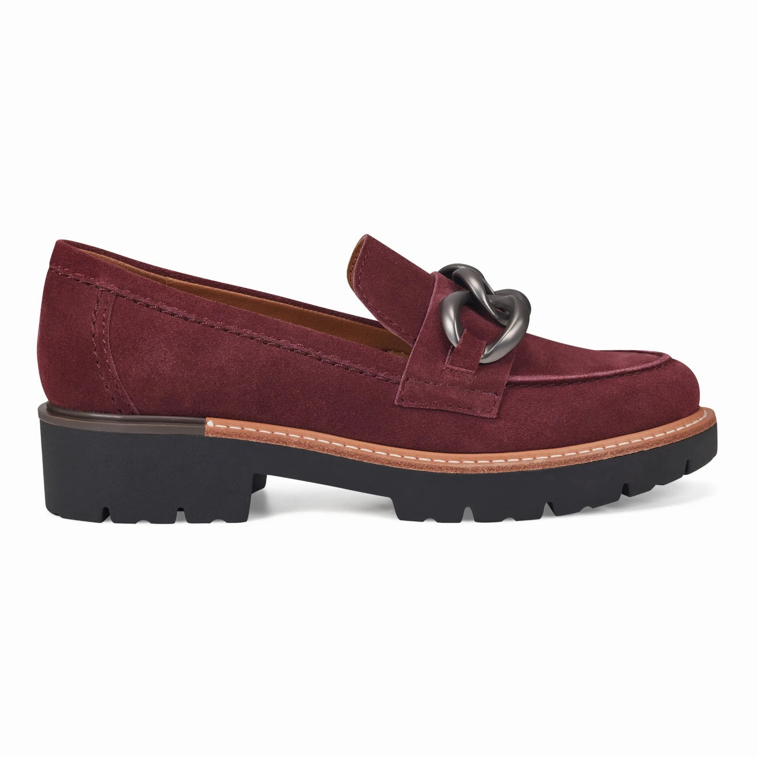 Relax Vibe Zalor Round Toe Lug Sole Casual Slip-on Loafers