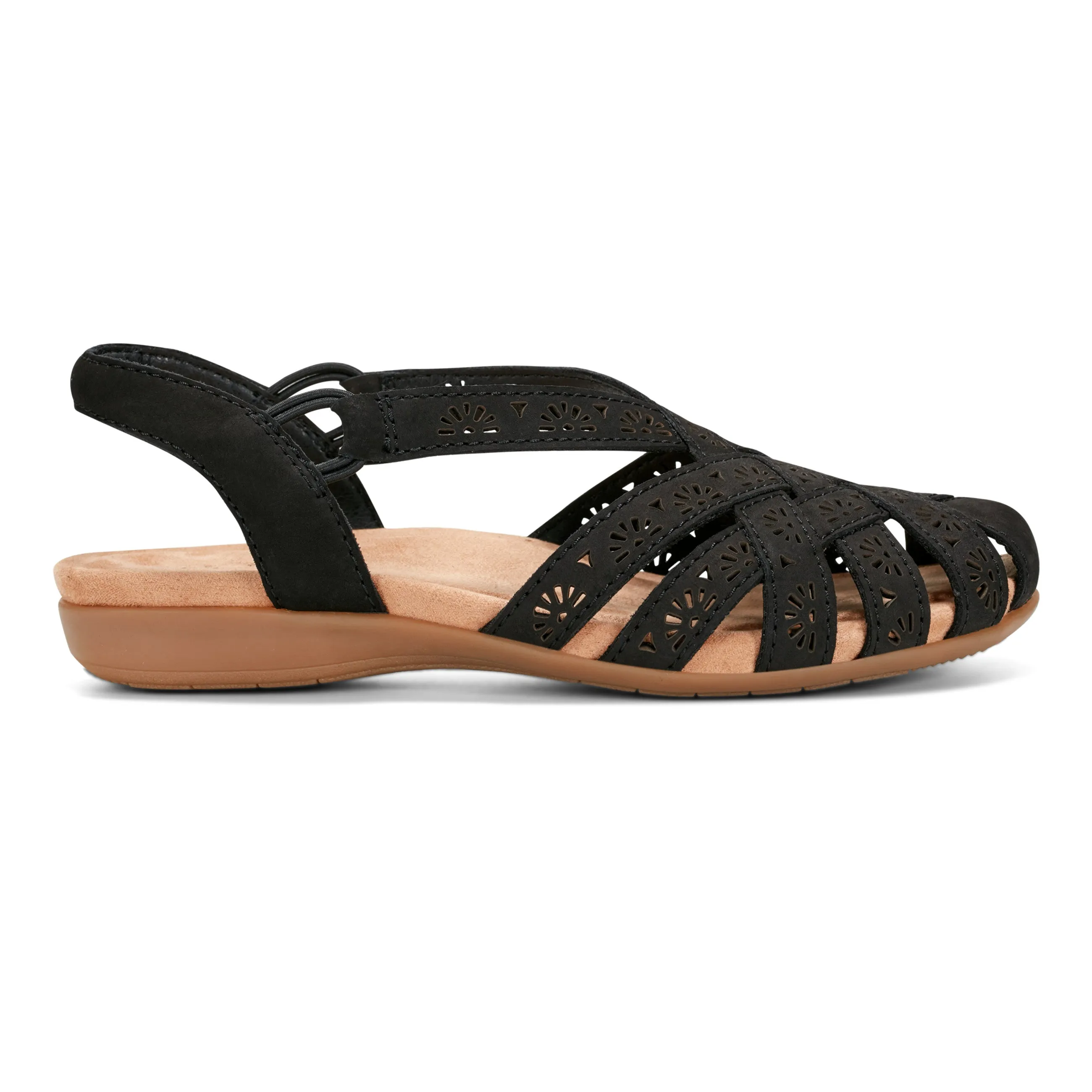 Universal Fit Briel Round Toe Casual Slingback Flat Sandals