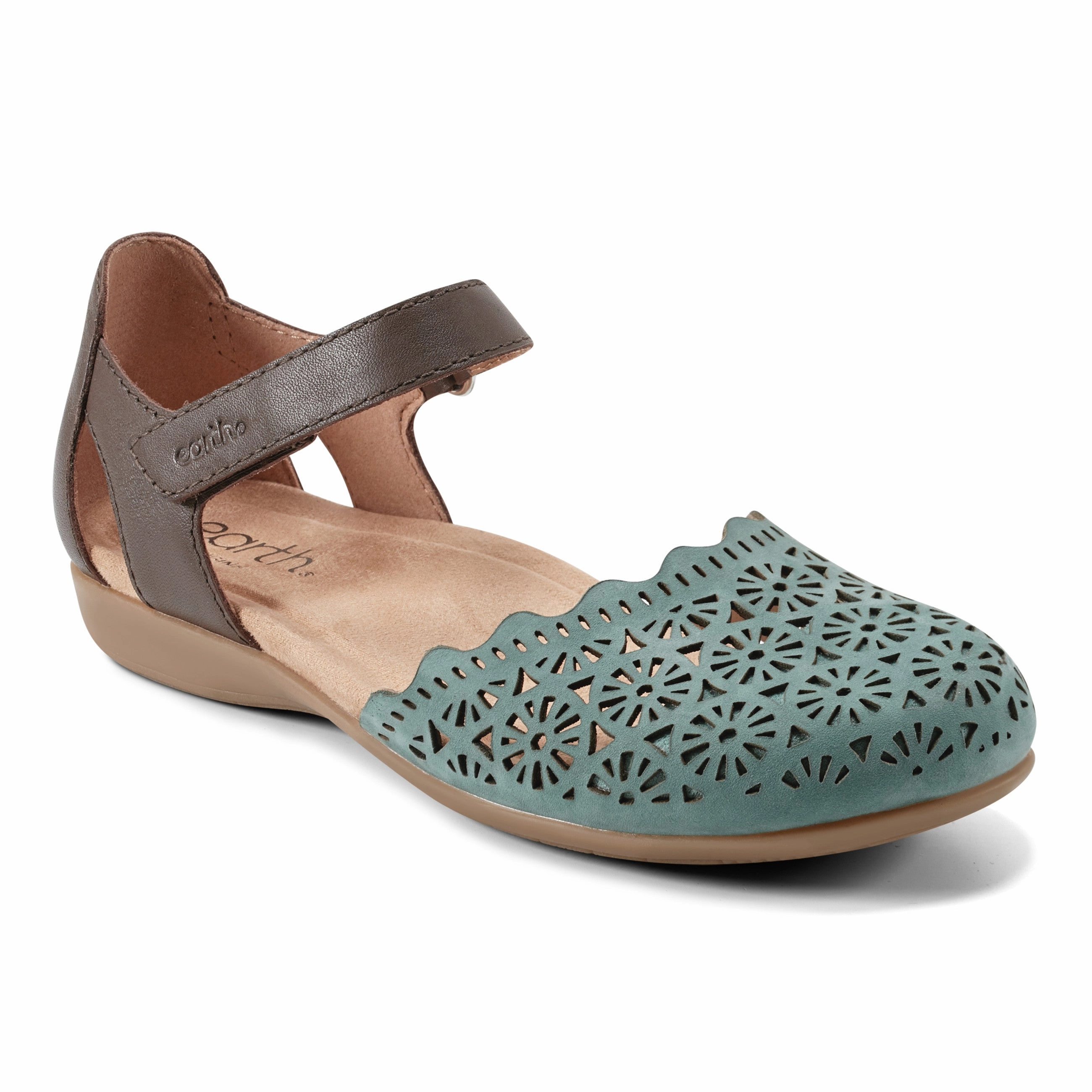 Bronnie Casual Slip-On Perforated Sandals Garden Glow