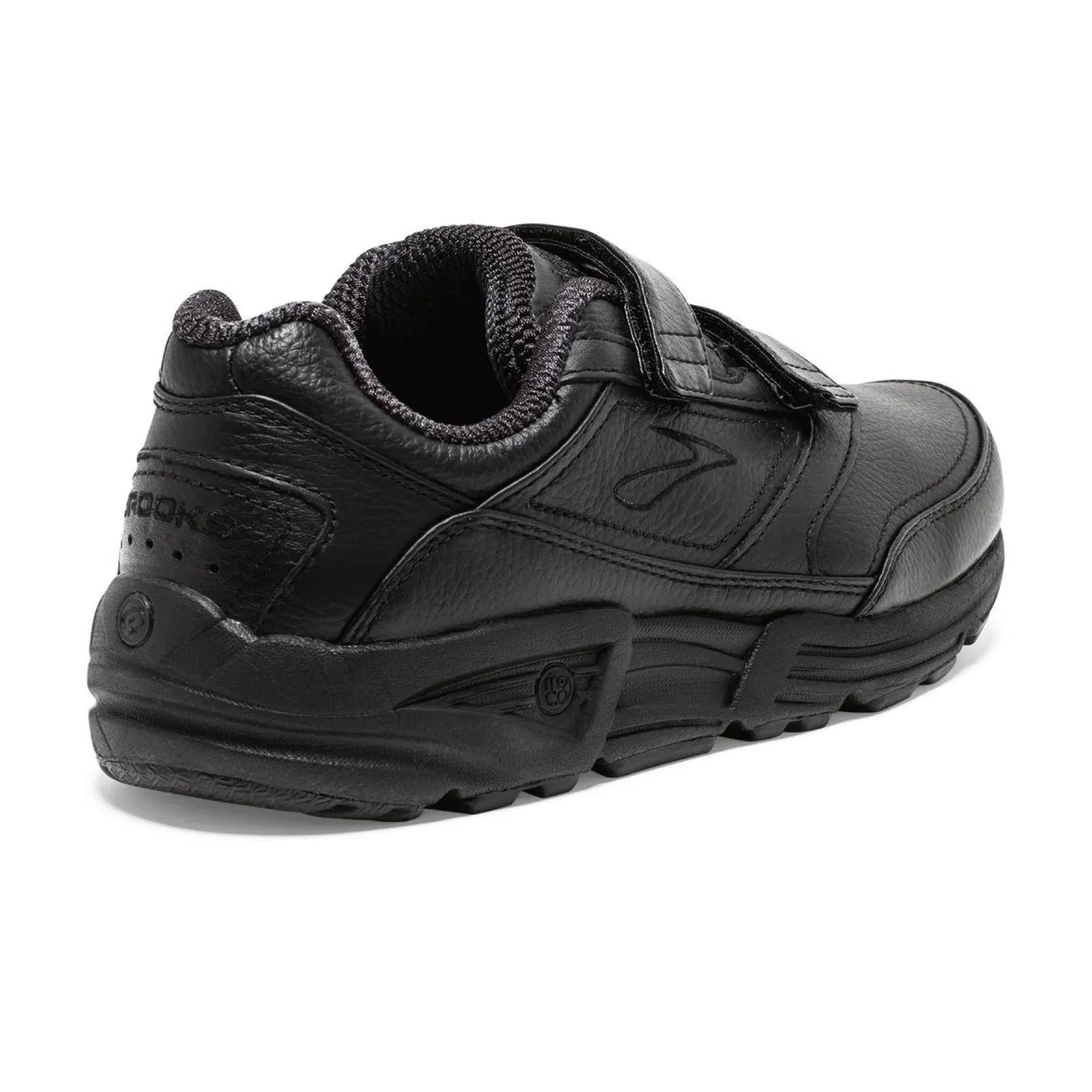 Brooks Addiction Walker V-Strap Walking Shoe (Women) - Black Cushioned Step Rainy Days