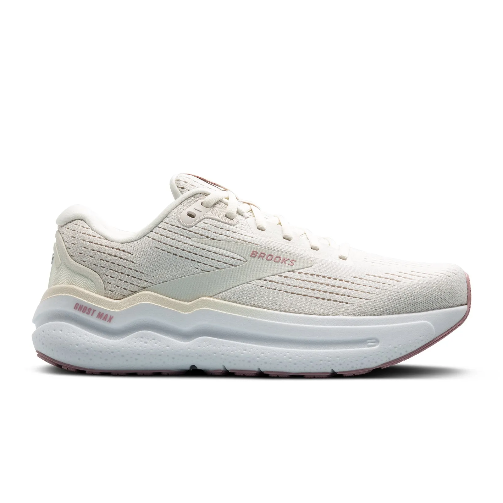 Stylish Look Built Tough Brooks Ghost Max 2 Running Shoe (Women) - Coconut Milk/Gray/Zephyr