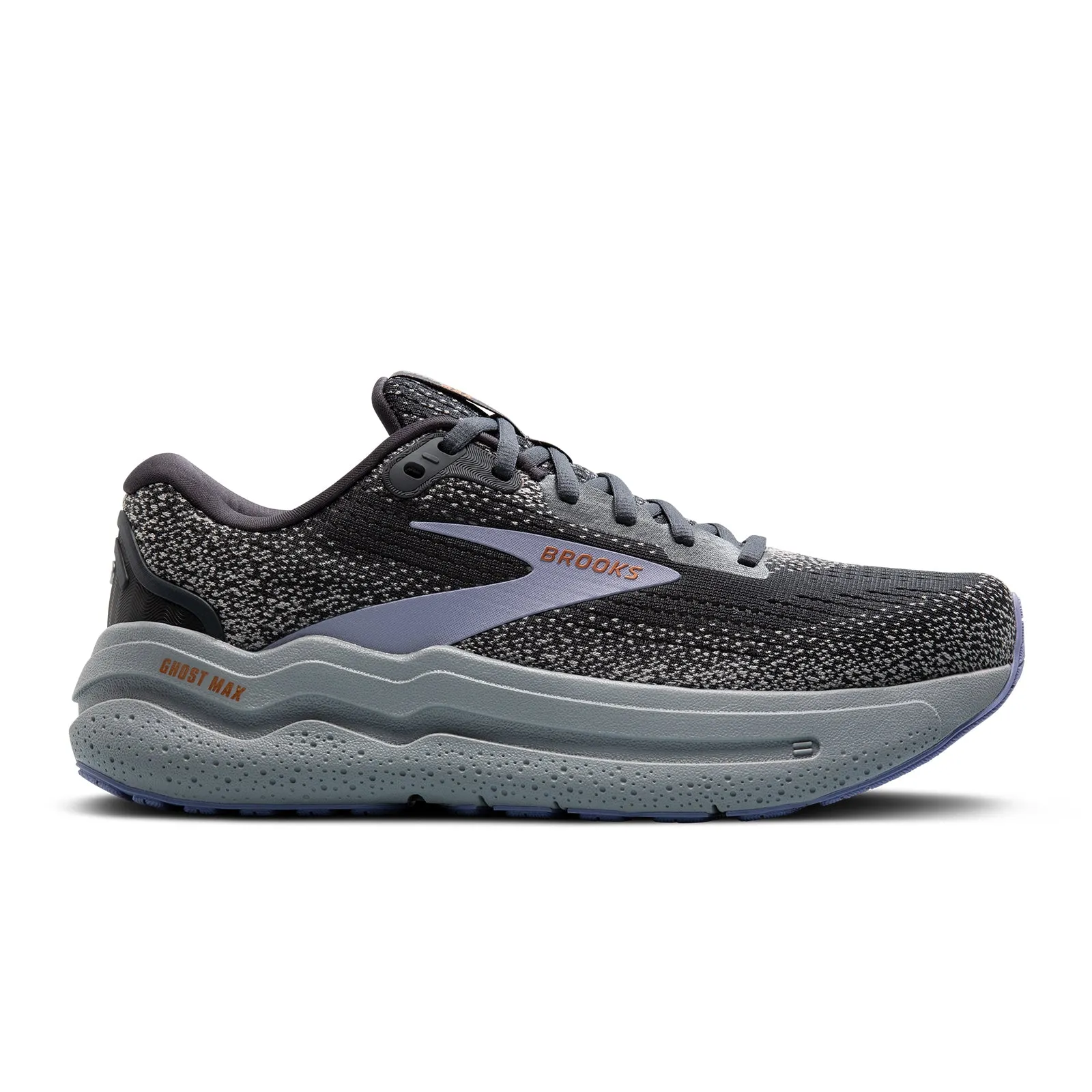 Brooks Ghost Max 2 Running Shoe (Women) - Ebony/Sweet Lavender/Alloy Daily Rugged Modern Comfort