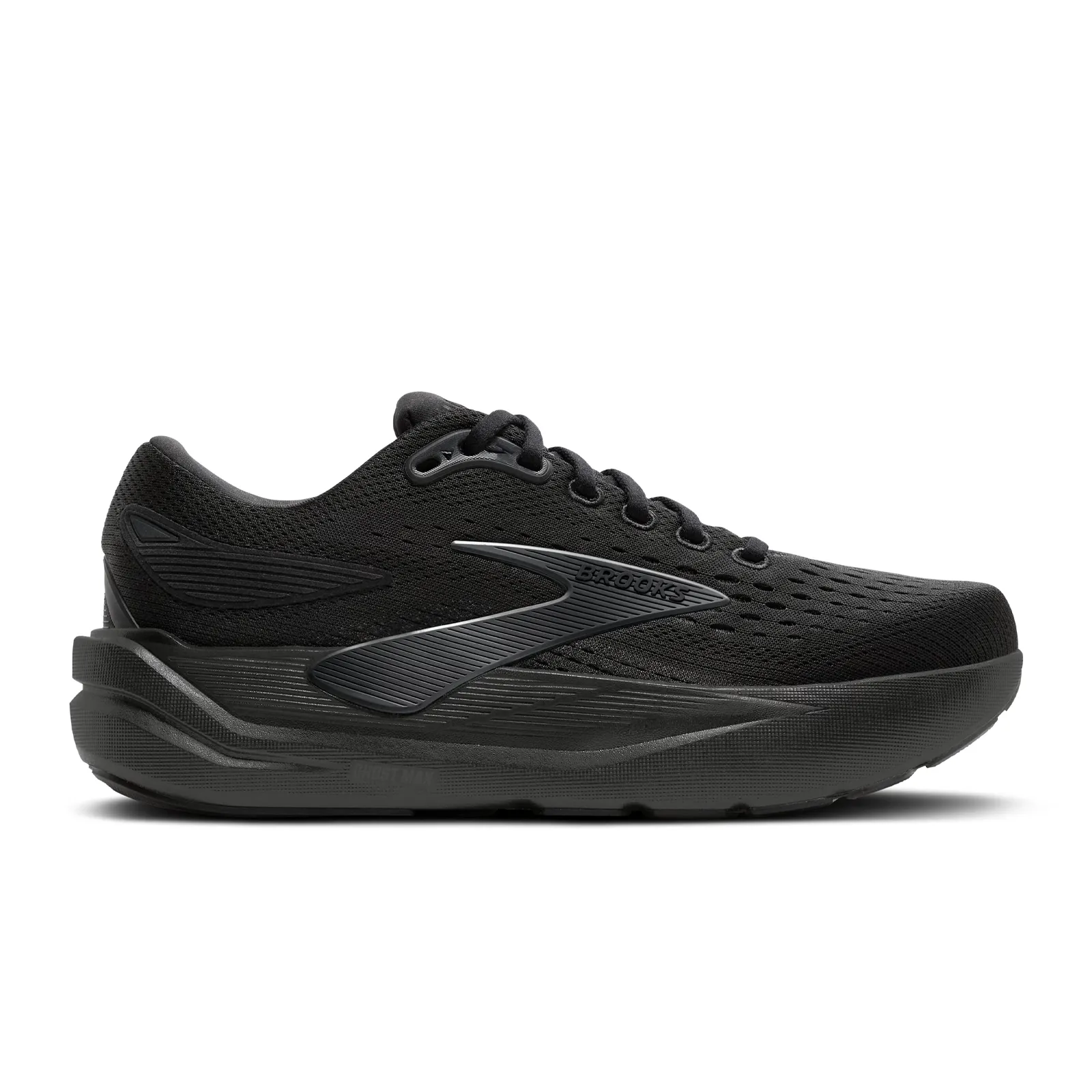Brooks Ghost Max 3 Running Shoe (Women) - Black/Black/Ebony Patent Glow