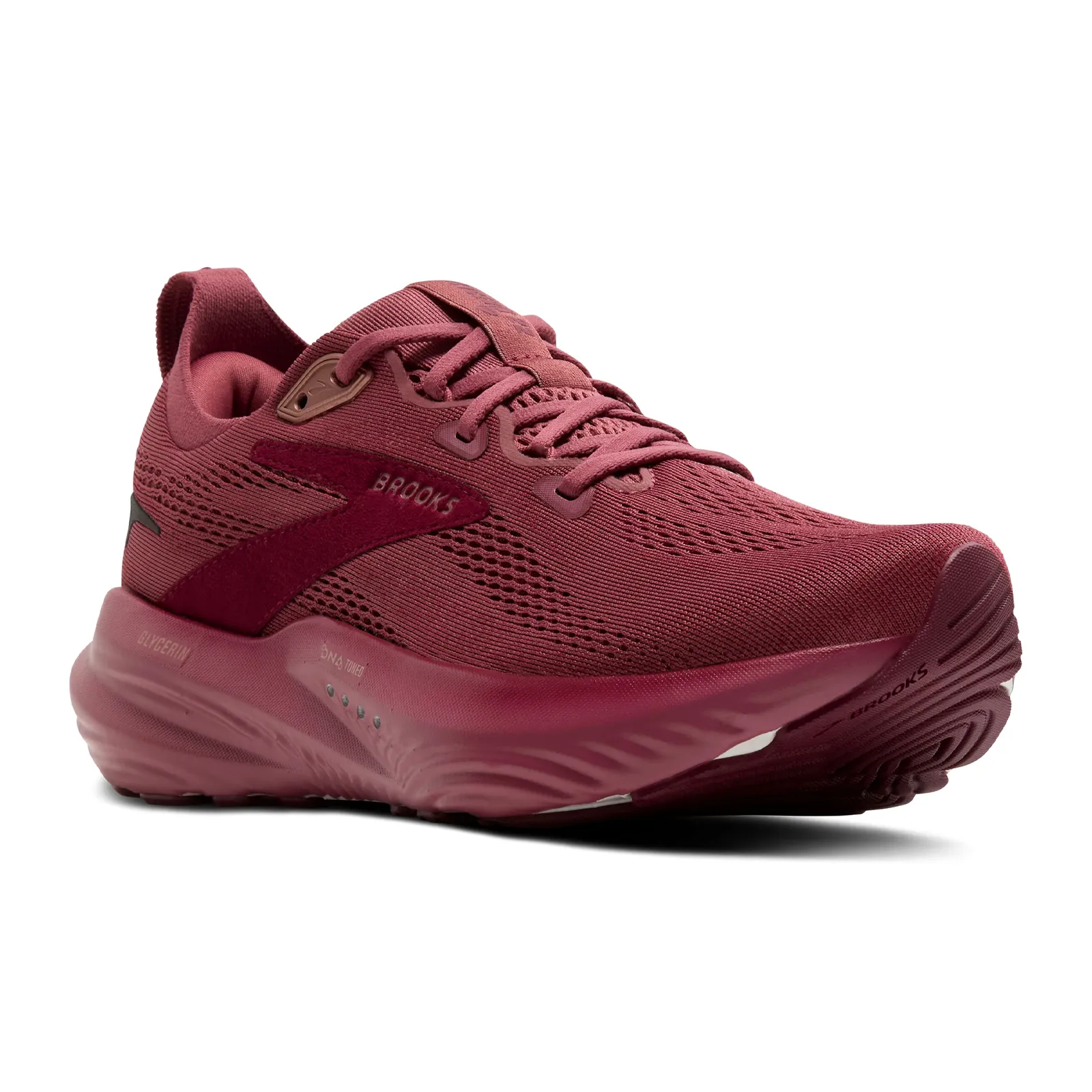 Brooks Glycerin 22 Running Shoe (Women) - Berry/Burgundy/Rose Wool blend Non-Slip Grip