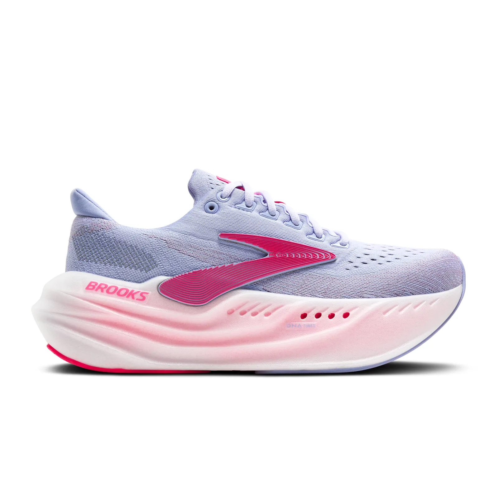 Hybrid style Brooks Glycerin Max Running Shoe (Women) - Blue Heron/Diva Pink/White