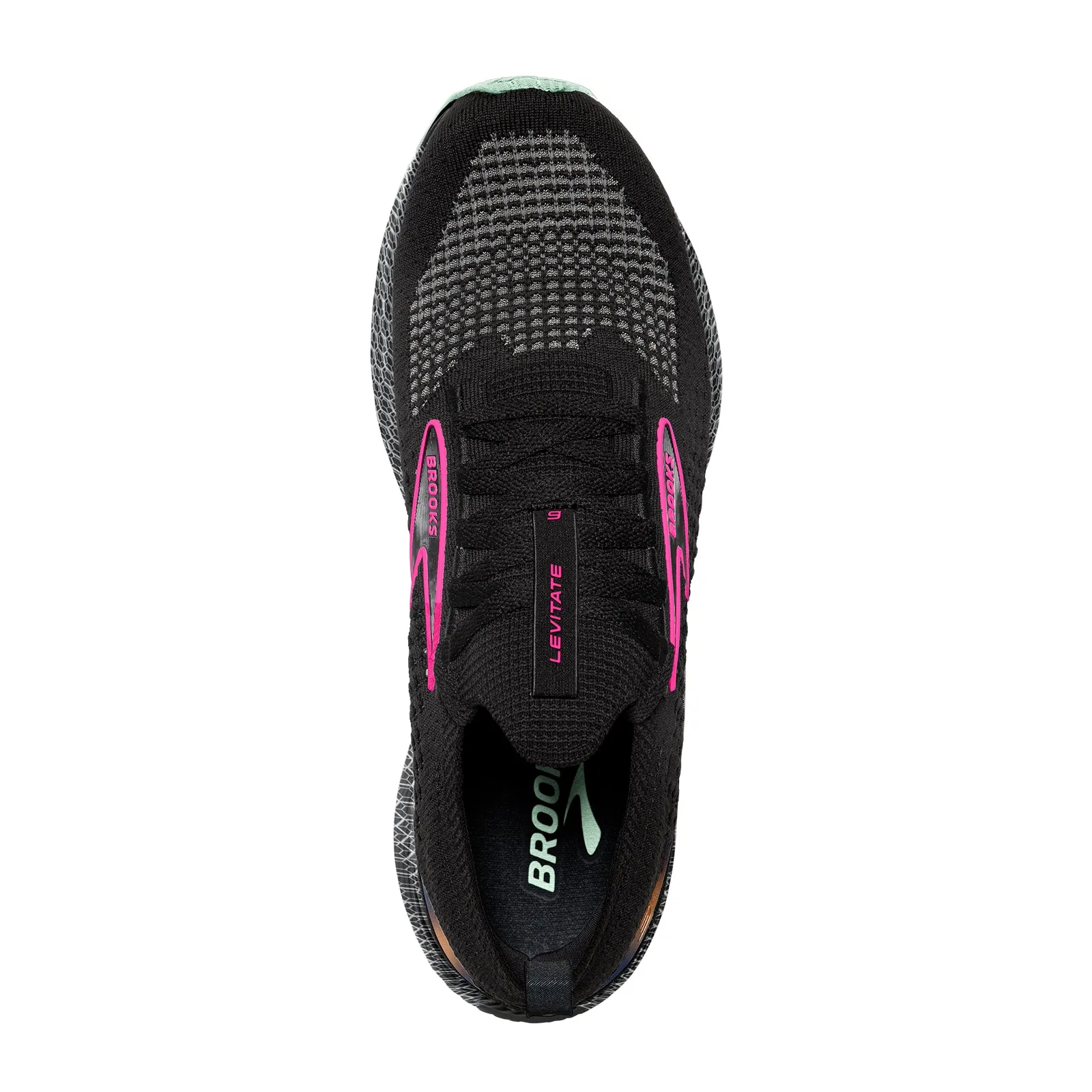 Seamless Comfort Night Travel Brooks Levitate StealthFit 6 Running Shoe (Women) - Black/Pink