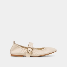 Modern Design Footwear Essential CAELY BALLET FLATS BONE LEATHER