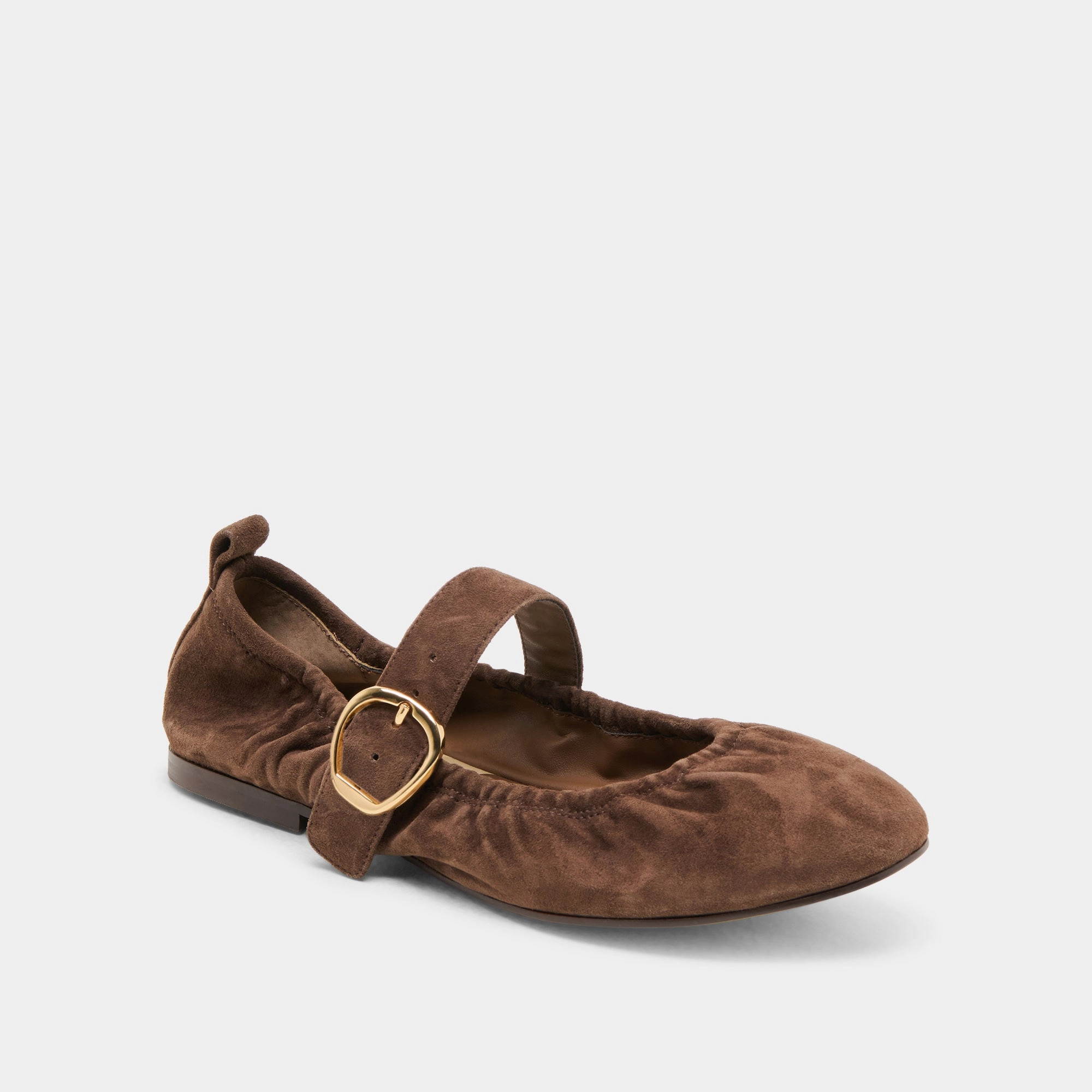 CAELY BALLET FLATS DK BROWN SUEDE Foot Care