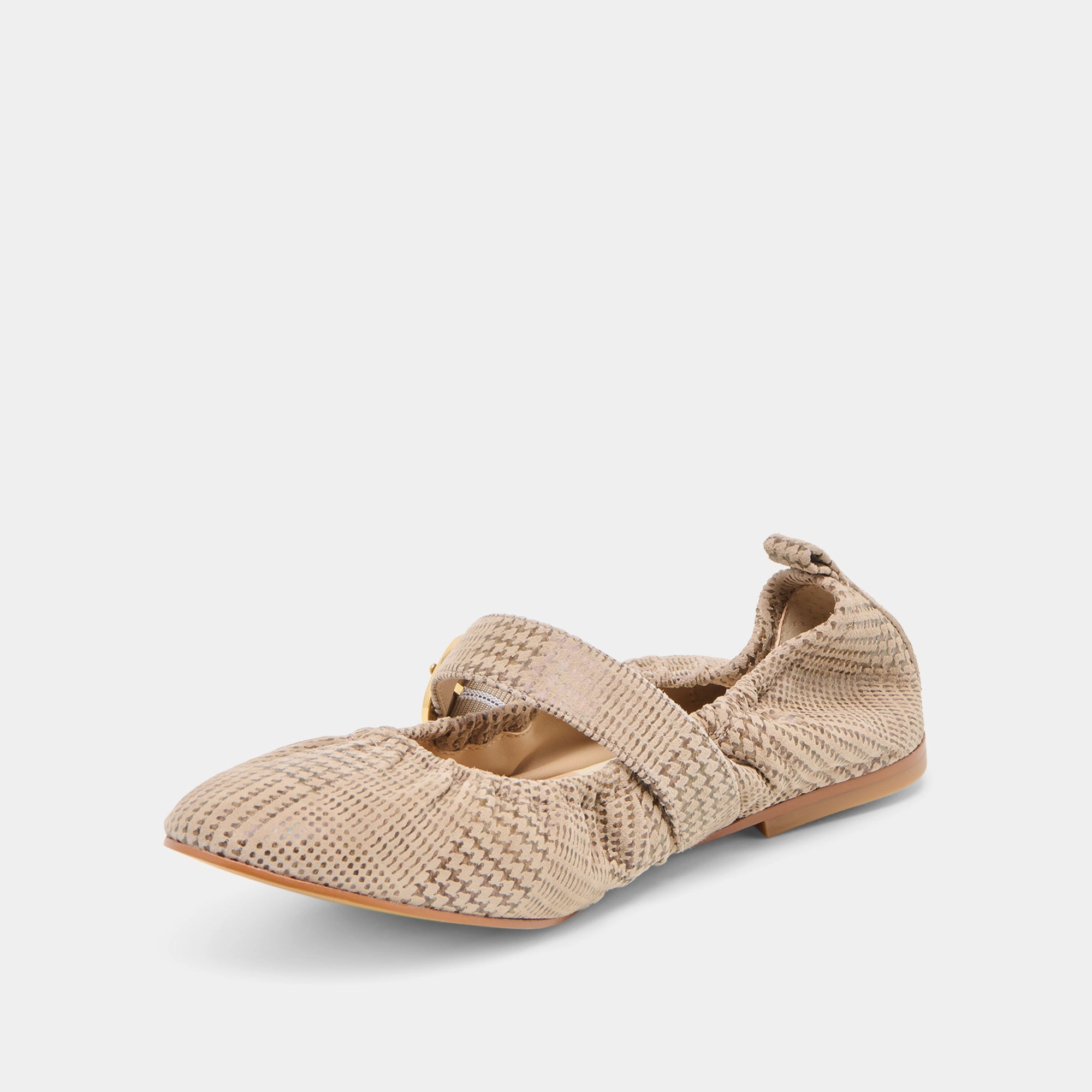 Youth Spark Iconic Appeal CAELY BALLET FLATS HERRINGBONE PRINTED SUEDE
