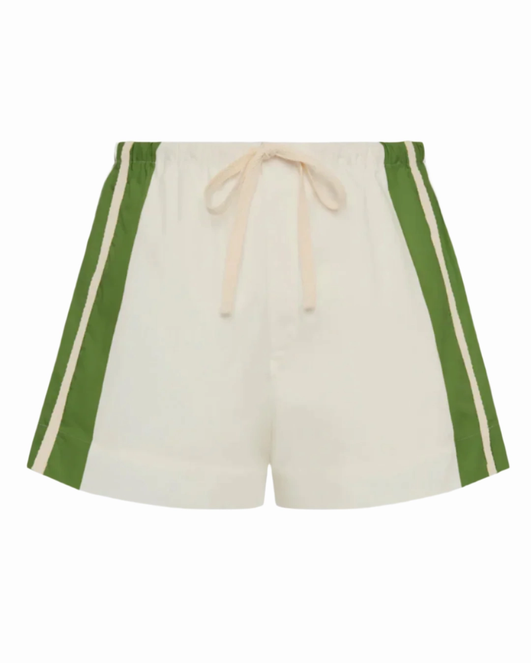 Double Needle Stitching Carlo Drawstring short in Milano Verde