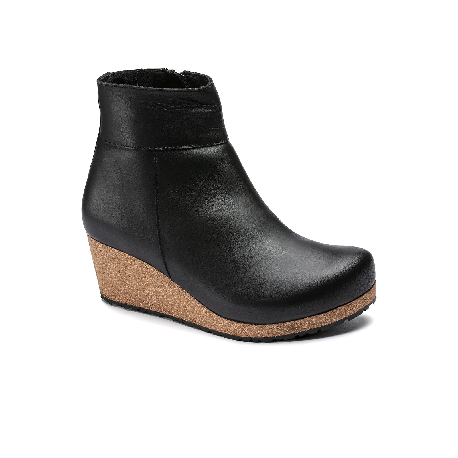 Heel Guard Birkenstock Ebba Narrow Wedge Boot (Women) - Black Leather