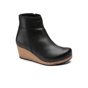 Heel Guard Birkenstock Ebba Narrow Wedge Boot (Women) - Black Leather
