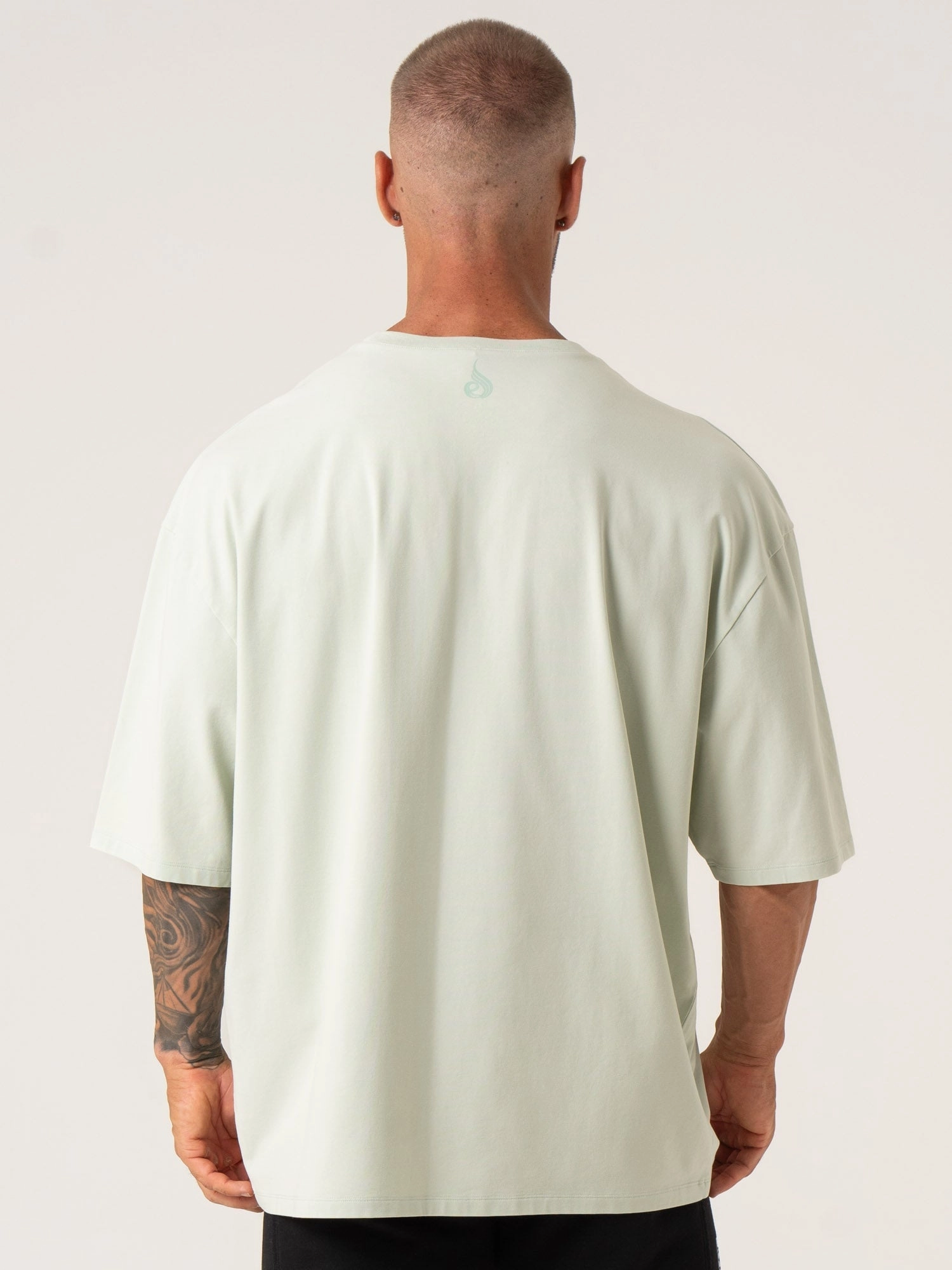 Pursuit Oversized T-Shirt - Spearmint Stonewash Vented Panels