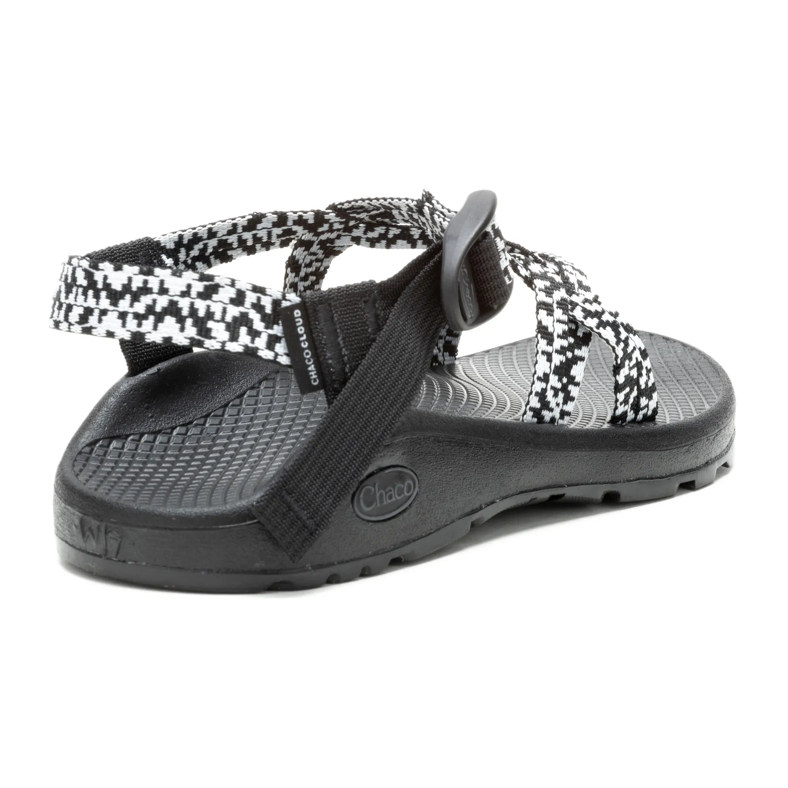 Chaco Z/Cloud X Active Sandal (Women) - Pixel B&W Lightweight Mesh Comfortable Slip Sandals