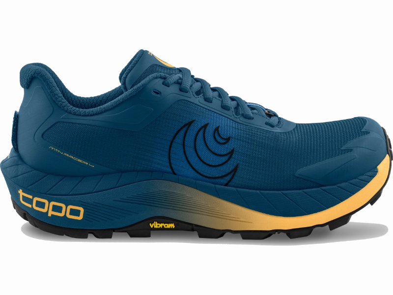 Men's Topo MTN Racer 4 - High Cushion Trail Runner Weighted Hem Design Rolled Hem Detailing