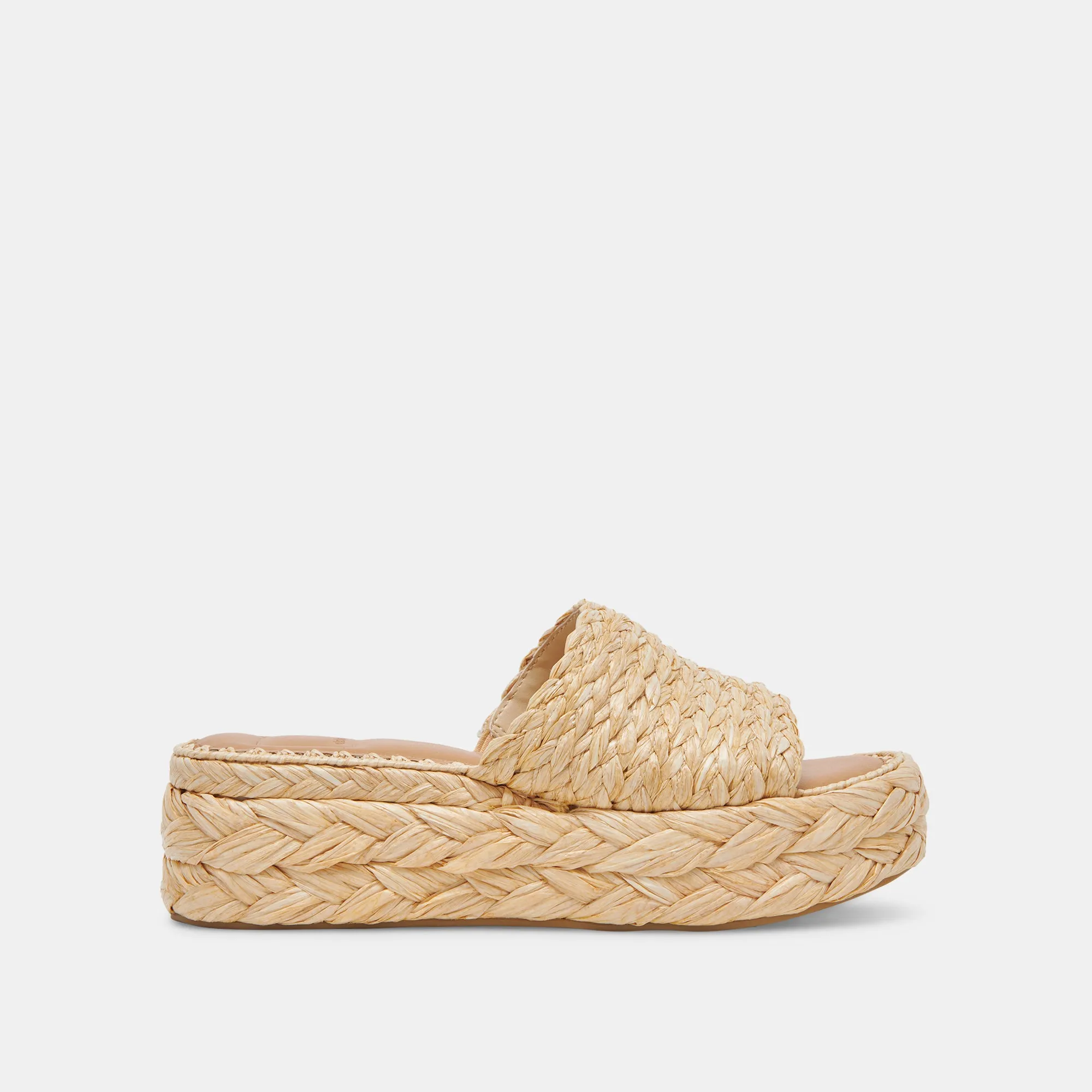 CHAVI WIDE SANDALS LT NATURAL RAFFIA Premium Durability