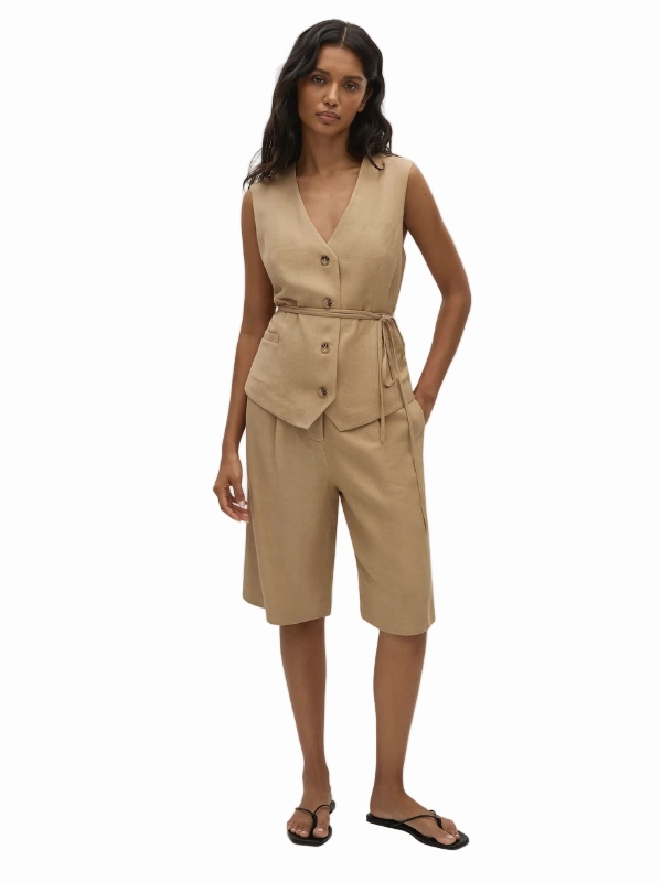 Astrid Shorts in Sahara Summer Fun Flexible Side Panels